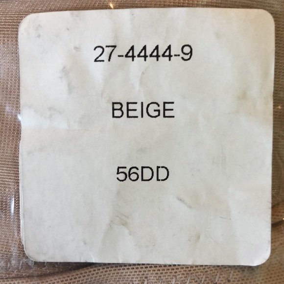 GLAMORIZE Size 56DD Bra Front Hook Comfort Style# 27-4444-9 Beige Lace NEW - Picture 11 of 16